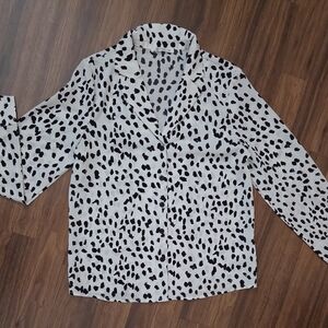 Cupshe Black and White Print Top